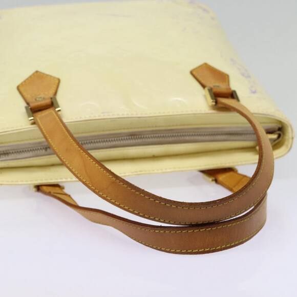 LOUIS VUITTON Monogram Vernis Houston Hand Bag Perle M91342 - Picture 7 of 13